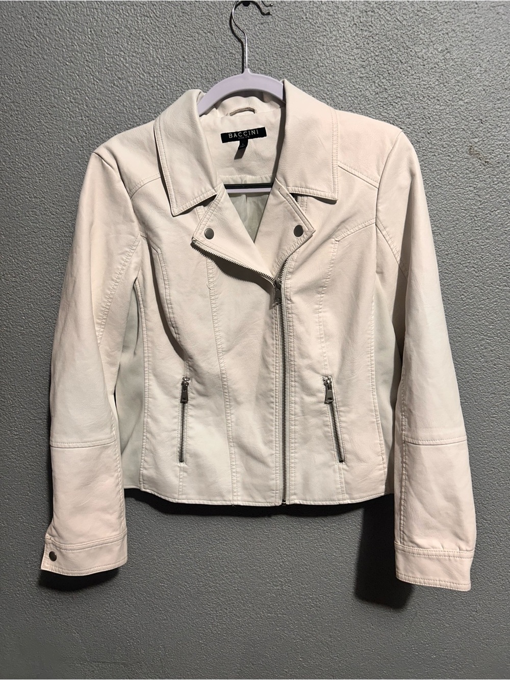 Baccini  faux leather jacket size large - Picture 3 of 10